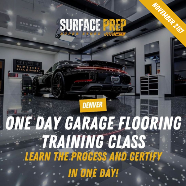 1 Day Garage Flooring Training Class – Denver 11/21/25